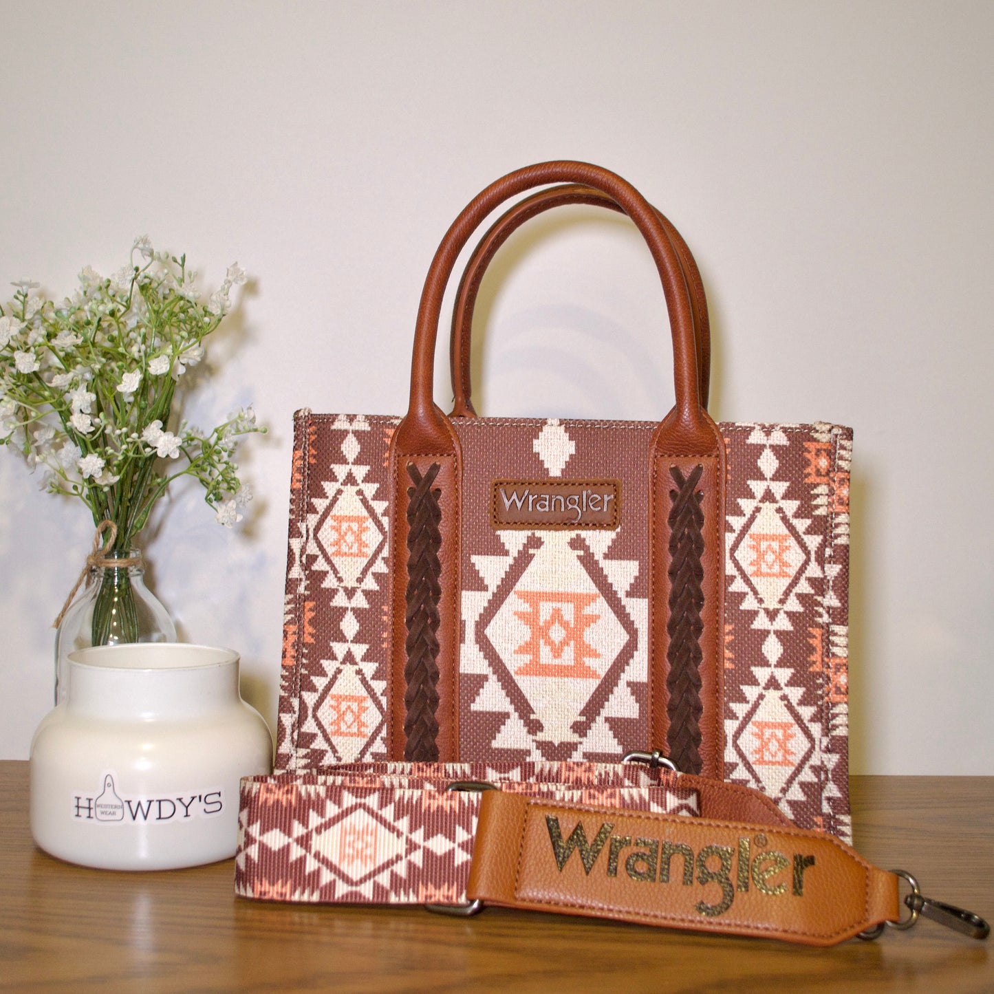 Wrangler Small Tote Bag Coffee