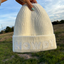 Load image into Gallery viewer, White Howdy Beanie
