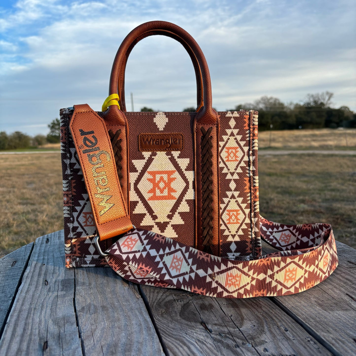 Wrangler Small Tote Bag Coffee