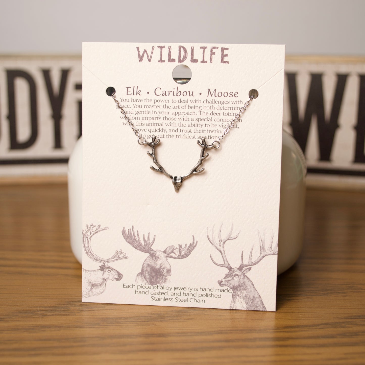 Stainless Steel Deer Necklace