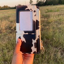 Load image into Gallery viewer, Slim Cow Print Wallet
