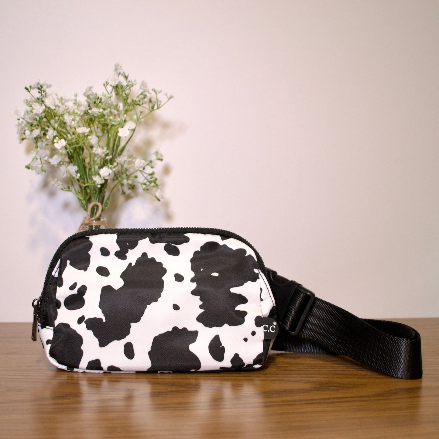 Cow Print Fanny Pack Sling Bag