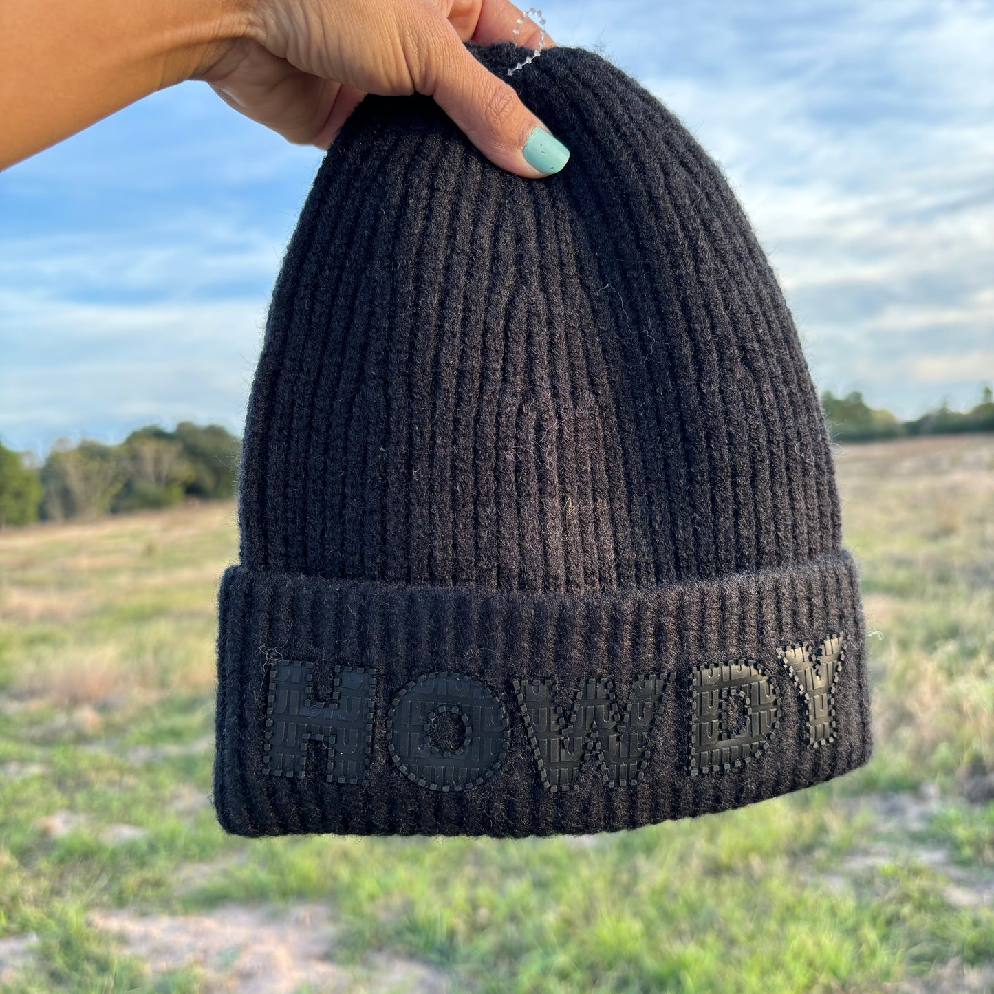 Black Howdy Beanie