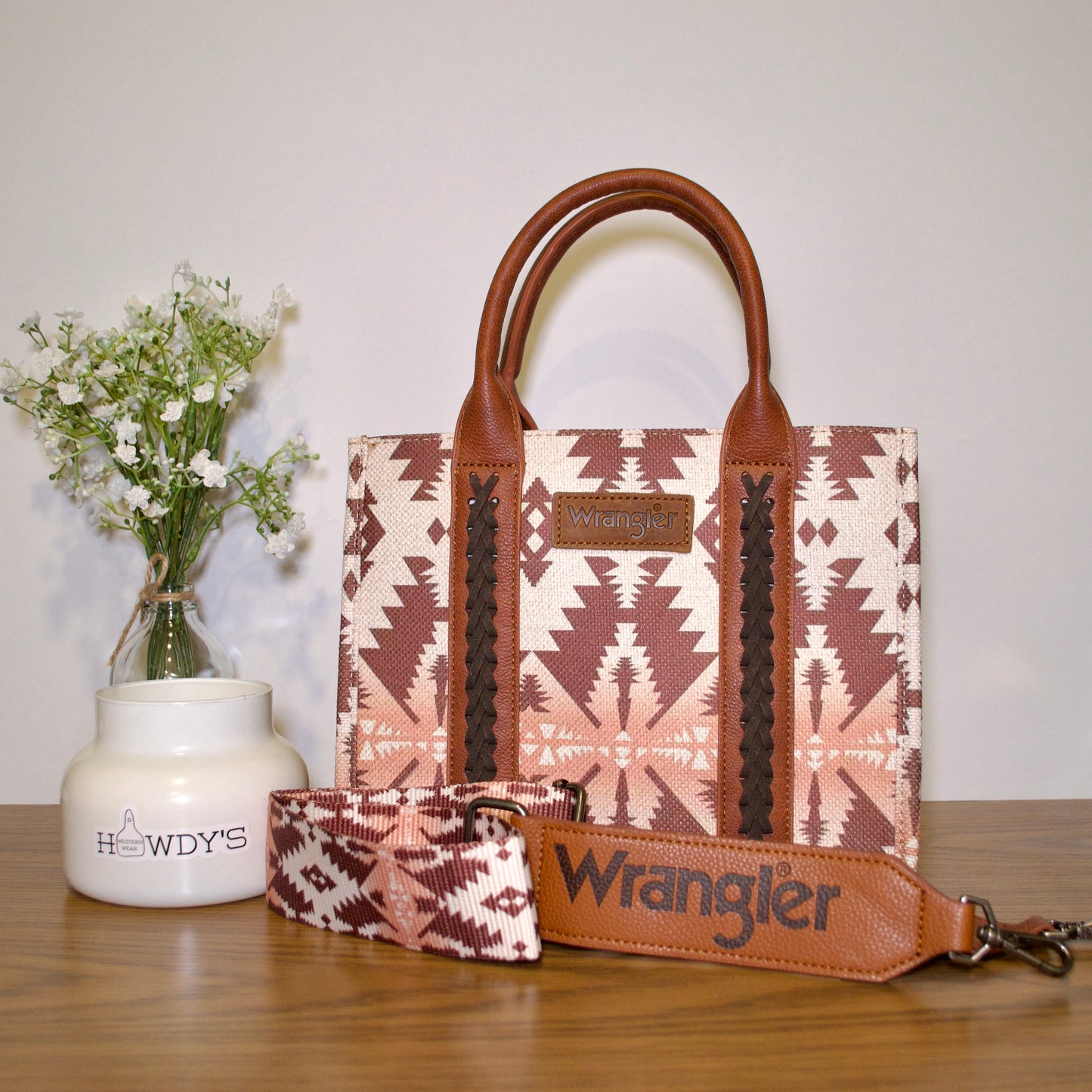 Wrangler Small Tote Bag Light Coffee