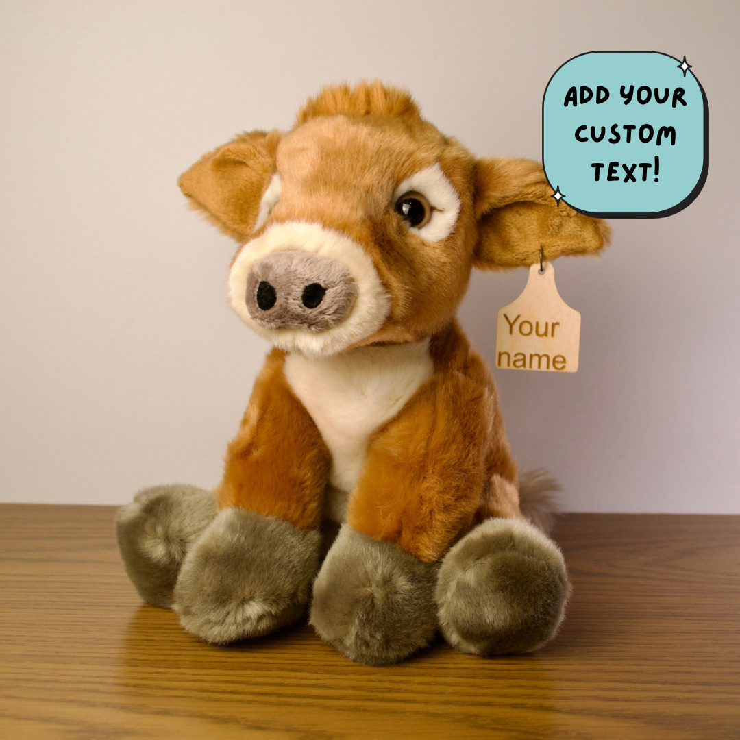 Personalized Jersey with cow tag