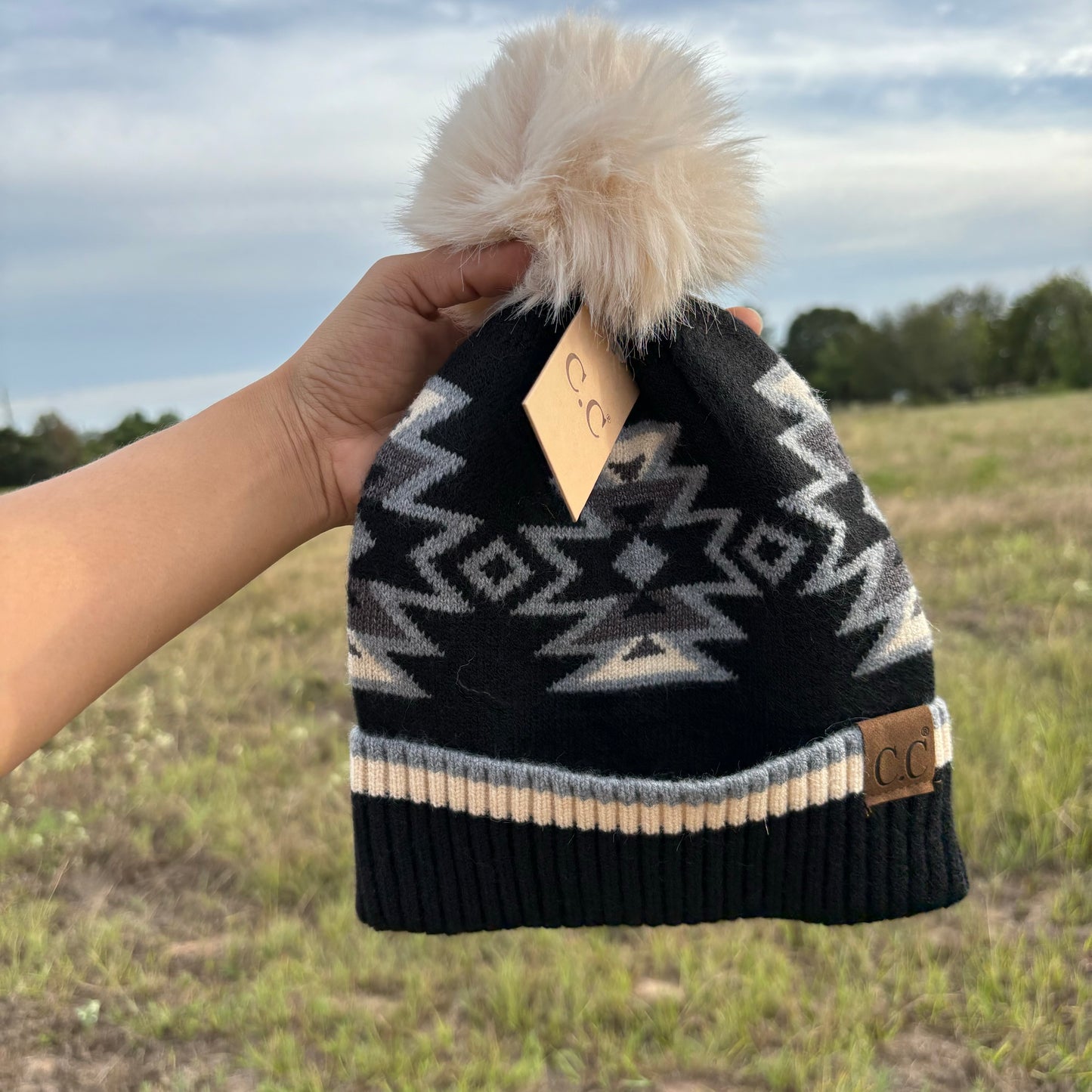Dark Southwestern Beanie