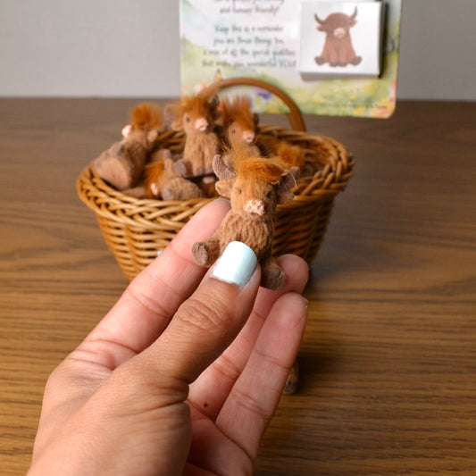 Highland Cow Tiny Figurine