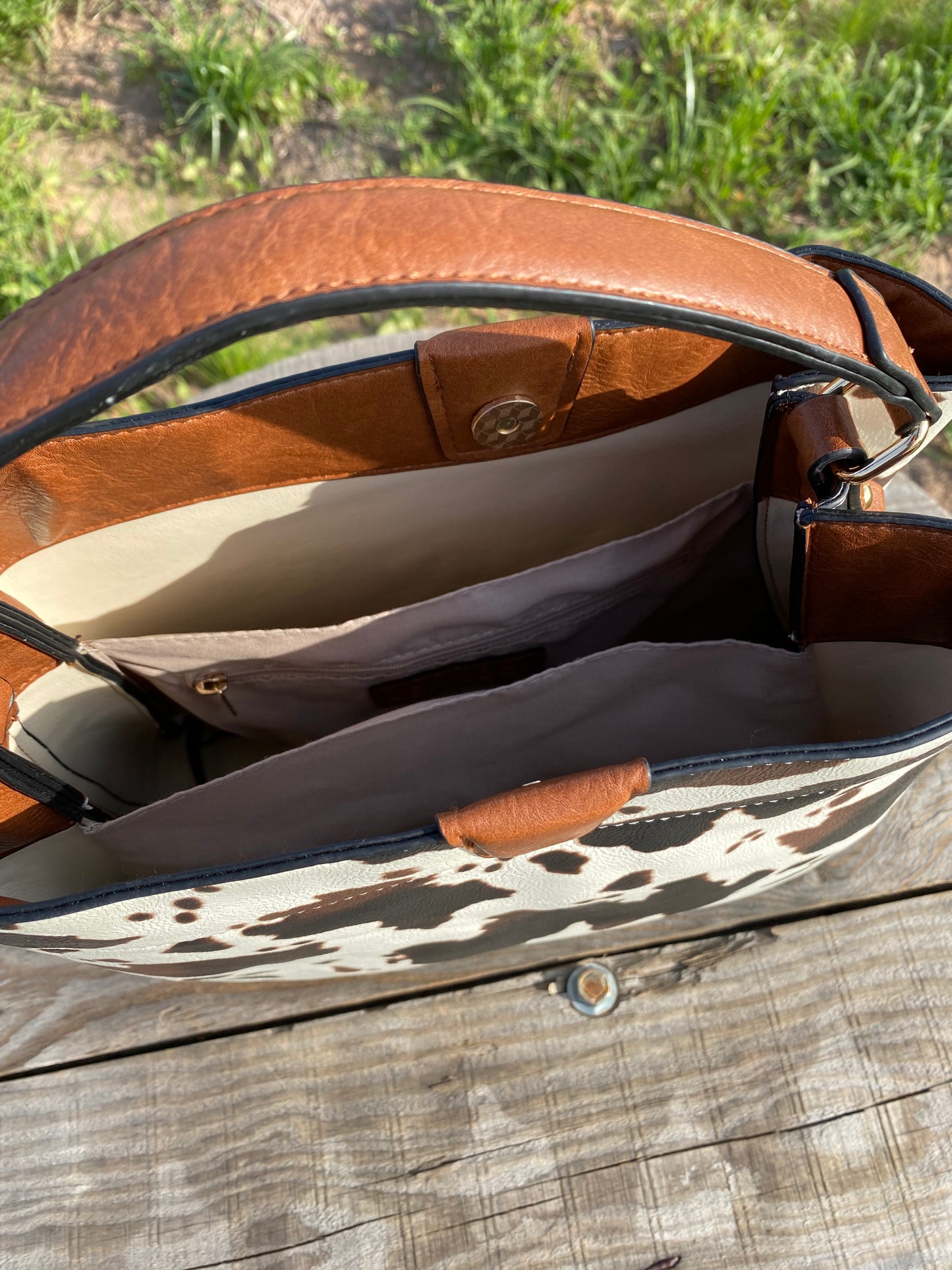 Cow Print Tote Bag