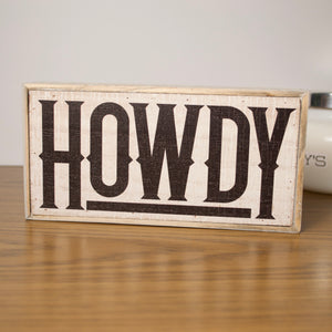 Small Howdy Message Block