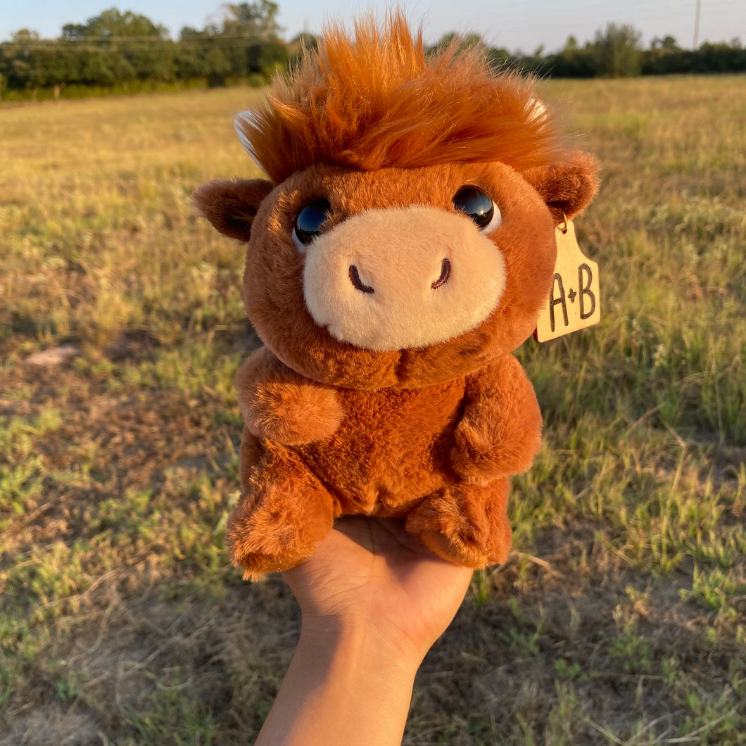 Personalized Chubby Highland Plush