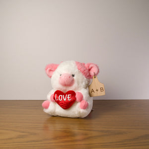 Personalized Love Cow Plush