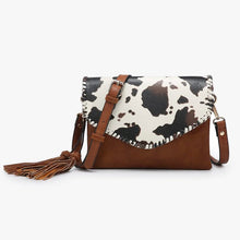 Load image into Gallery viewer, Envelope Cow Print Crossbody
