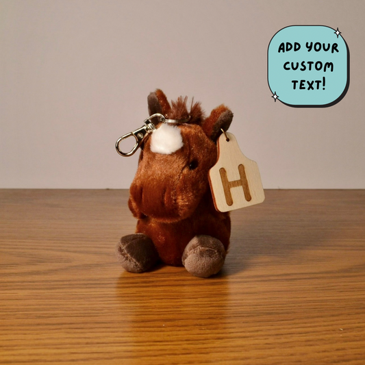 Personalized Horse Keychain