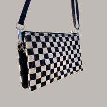 Load image into Gallery viewer, Checkered Wristlet/Crossbody bag
