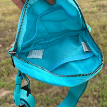 Load image into Gallery viewer, Teal Fanny Pack Sling Bag
