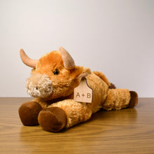 Load image into Gallery viewer, Personalized Bull Plush With Cow Tag
