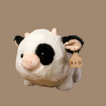 Load image into Gallery viewer, Personalized Big Holstein Cow Plush With Cow Tag
