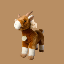 Load image into Gallery viewer, Personalized Standing Goat Plush With Cow Tag
