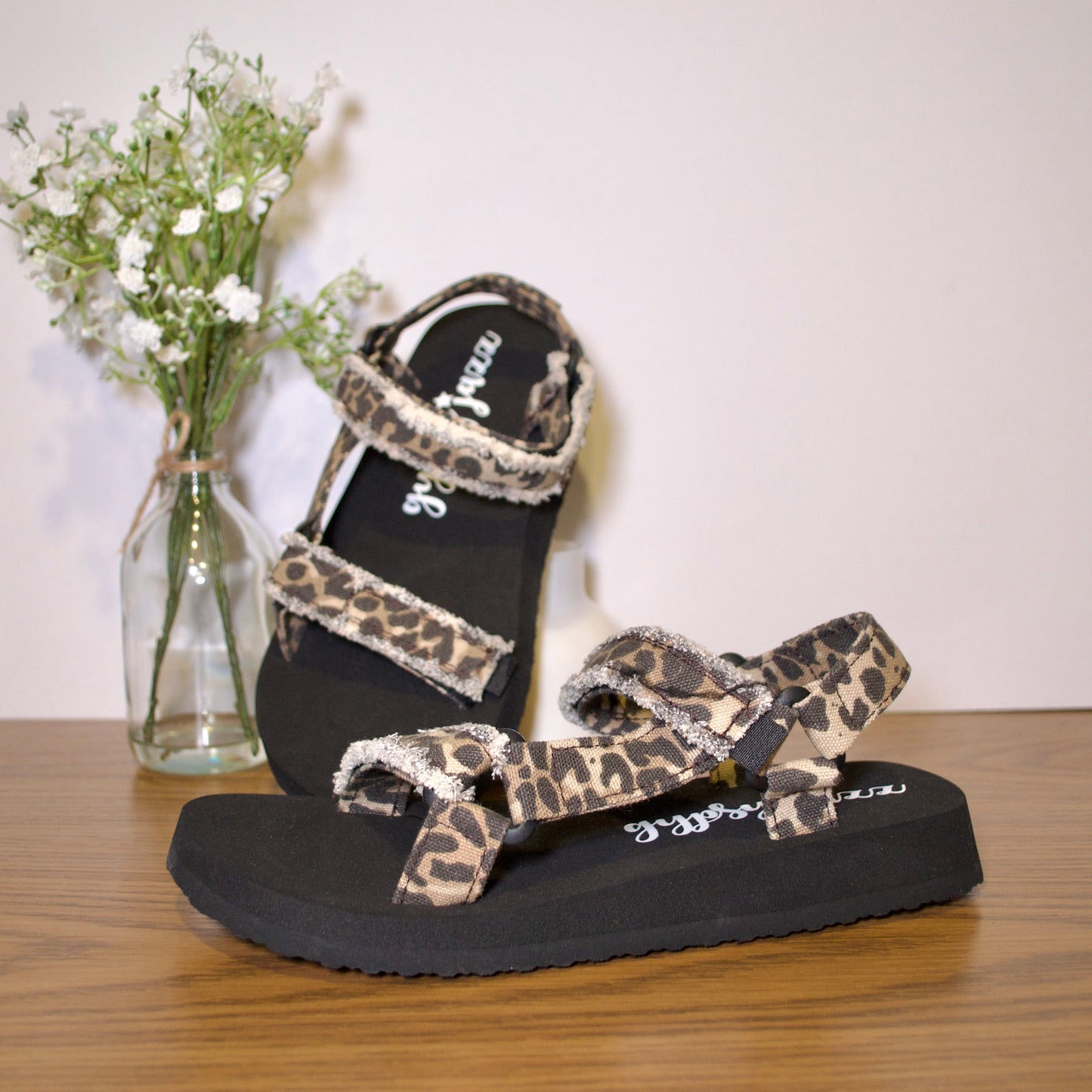 Gypsy Jazz Leopard Sport Sandal - size 7