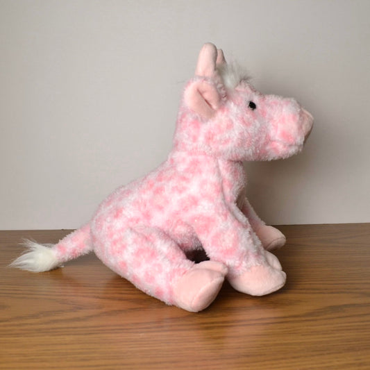 Personalized Pink Leopard Highland Cow with Cow Tag