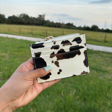 Load image into Gallery viewer, Small Foldable Cow Print Wallet
