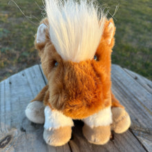 Load image into Gallery viewer, Personalized Horse Plush with Cow Tag Collar
