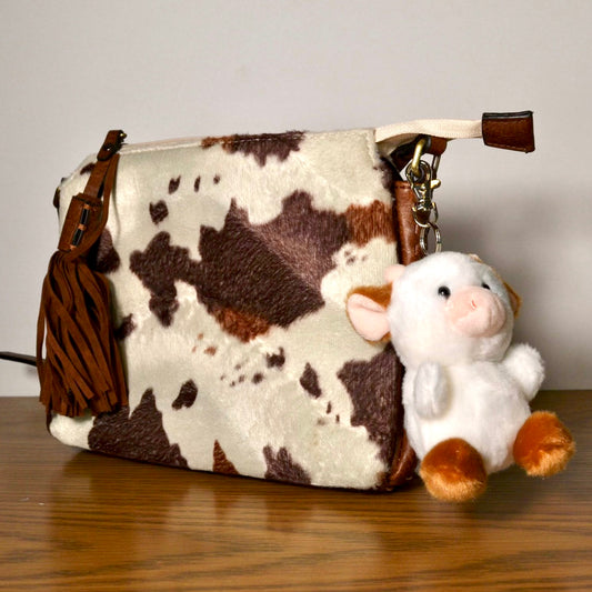 Brown Cow Plush Clip-On