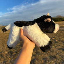 Load image into Gallery viewer, Personalized Floppy Holstein Cow Plush With Cow Tag
