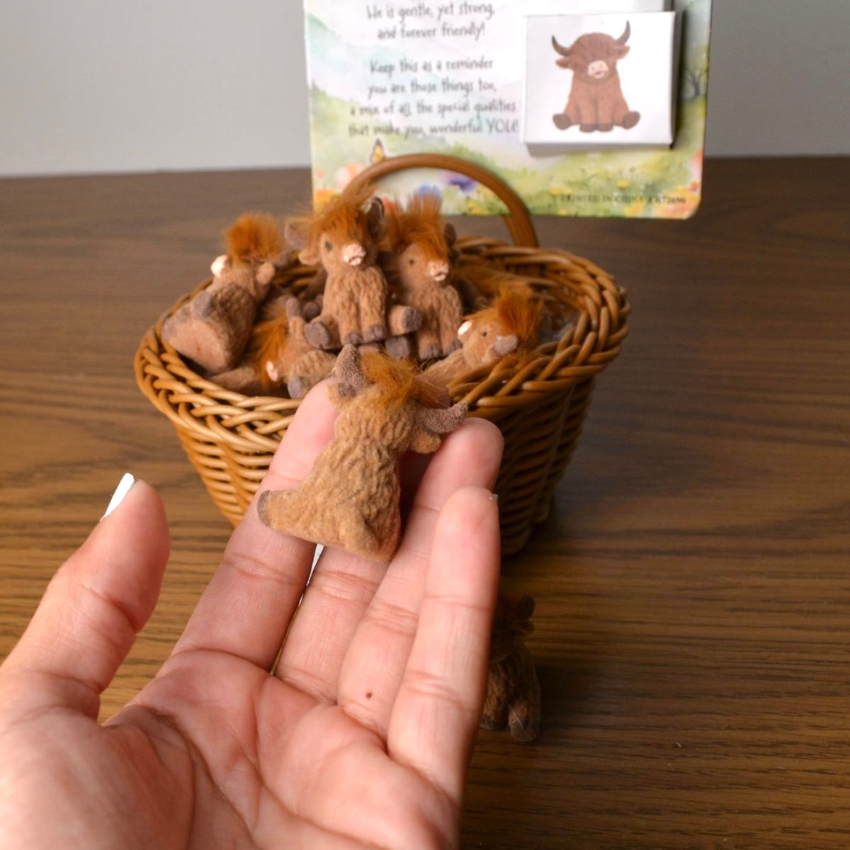 Highland Cow Tiny Figurine