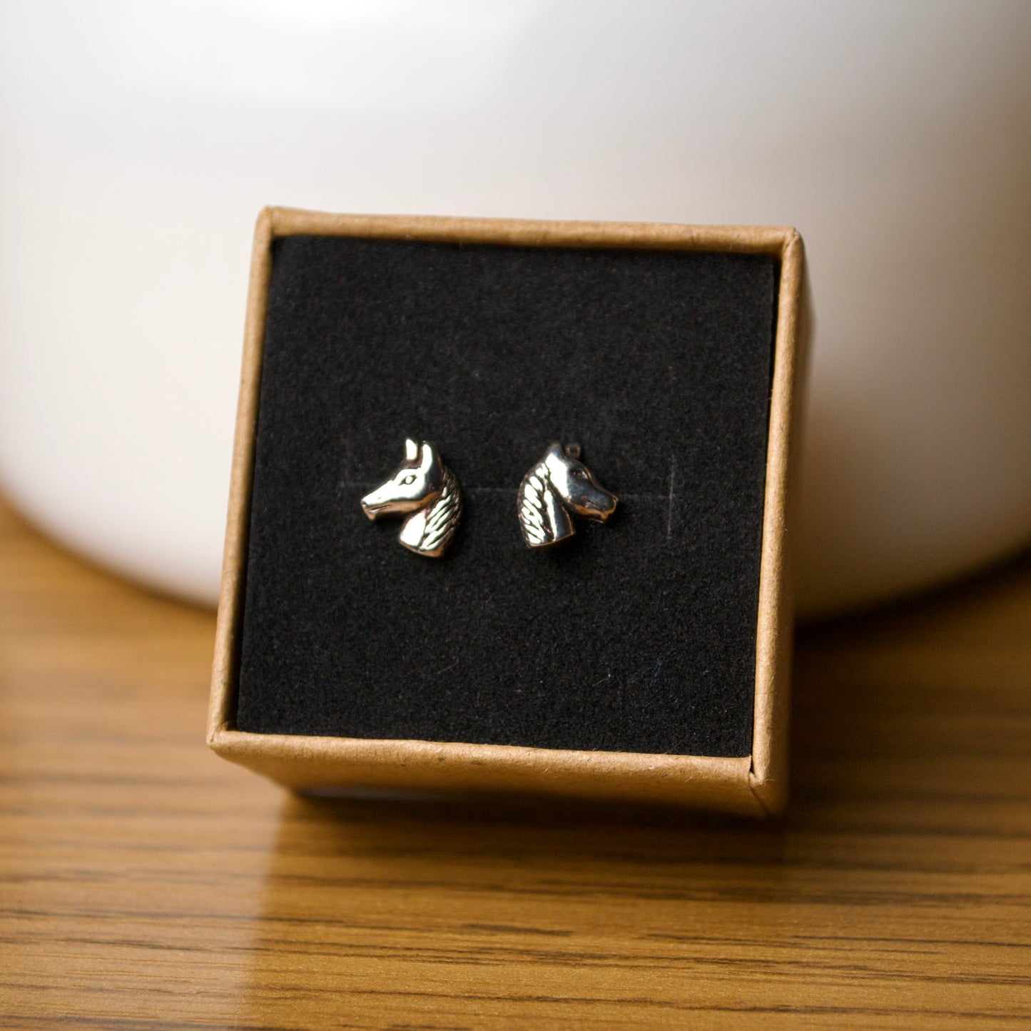 Sterling Silver Horse Head Studs