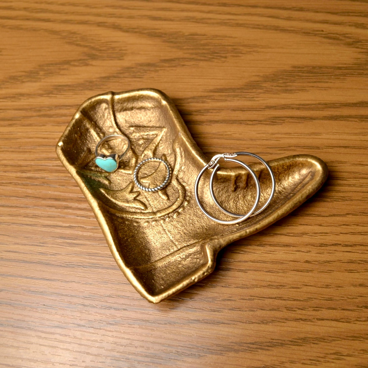 Cowboy Boot Iron Trinket Dish