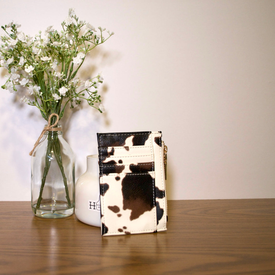 Small Cow Print Wallet