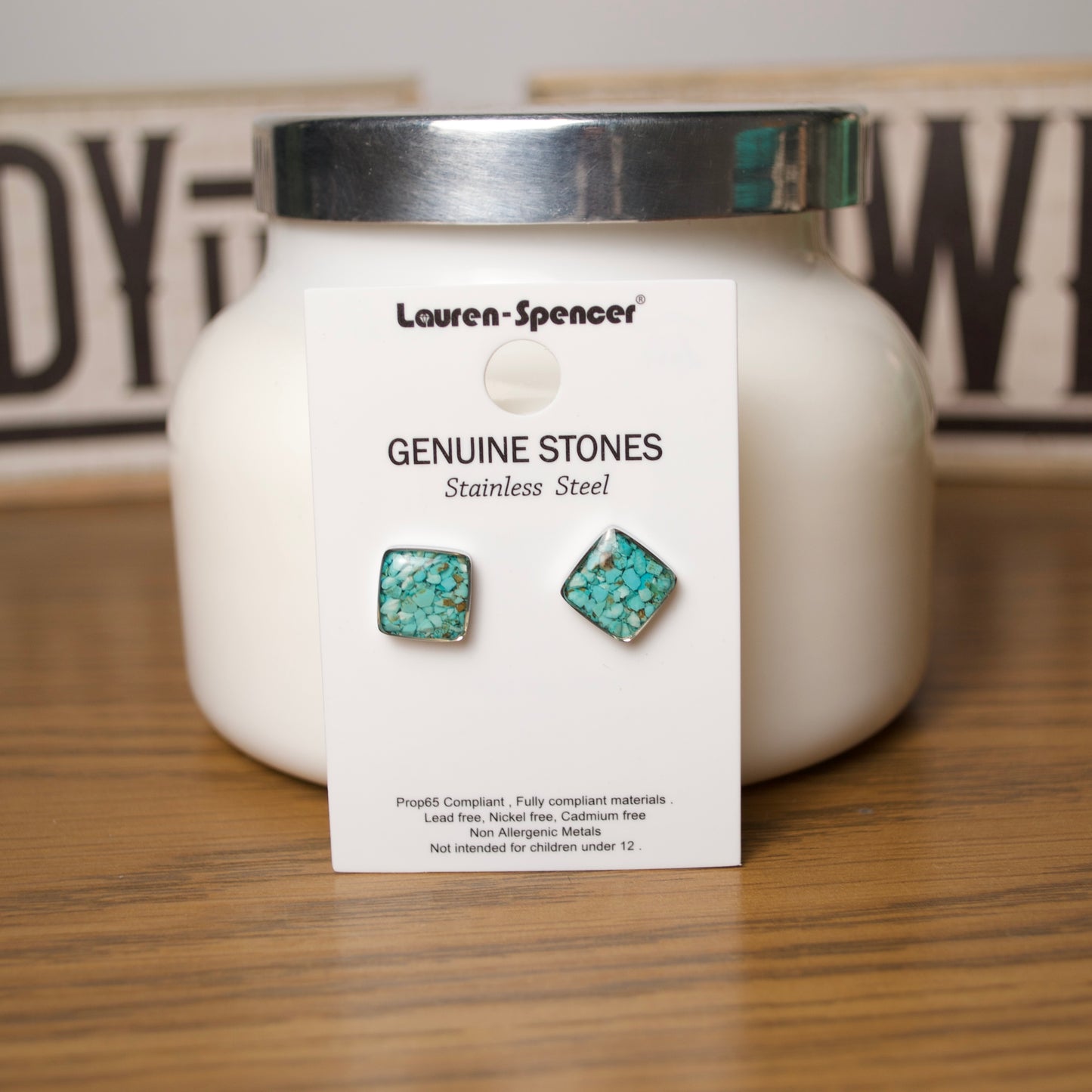 Stainless Steel Turquoise Studs