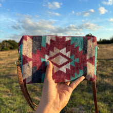 Load image into Gallery viewer, Colorful Aztec Wristlet/Crossbody
