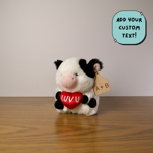 Personalized Luv U Cow Plush