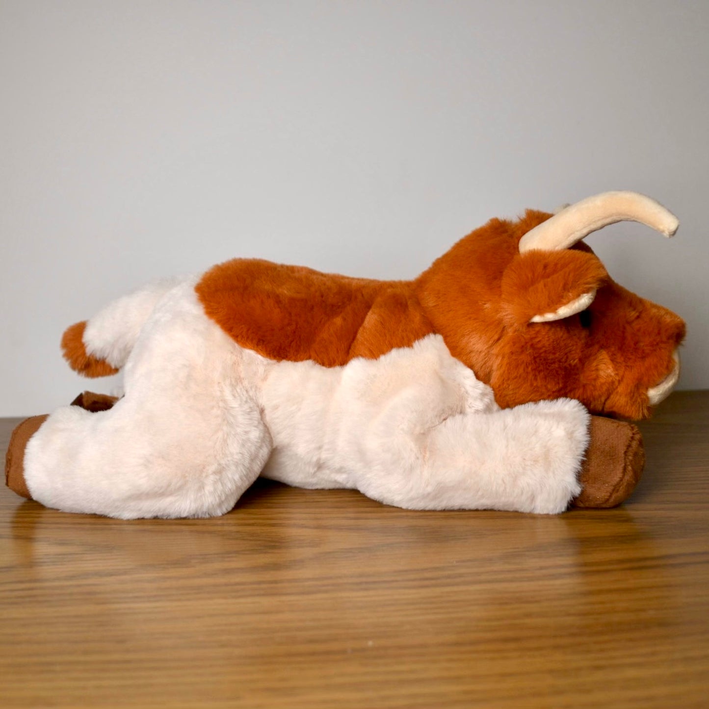Personalized Floppy Longhorn Cow Plush With Cow Tag