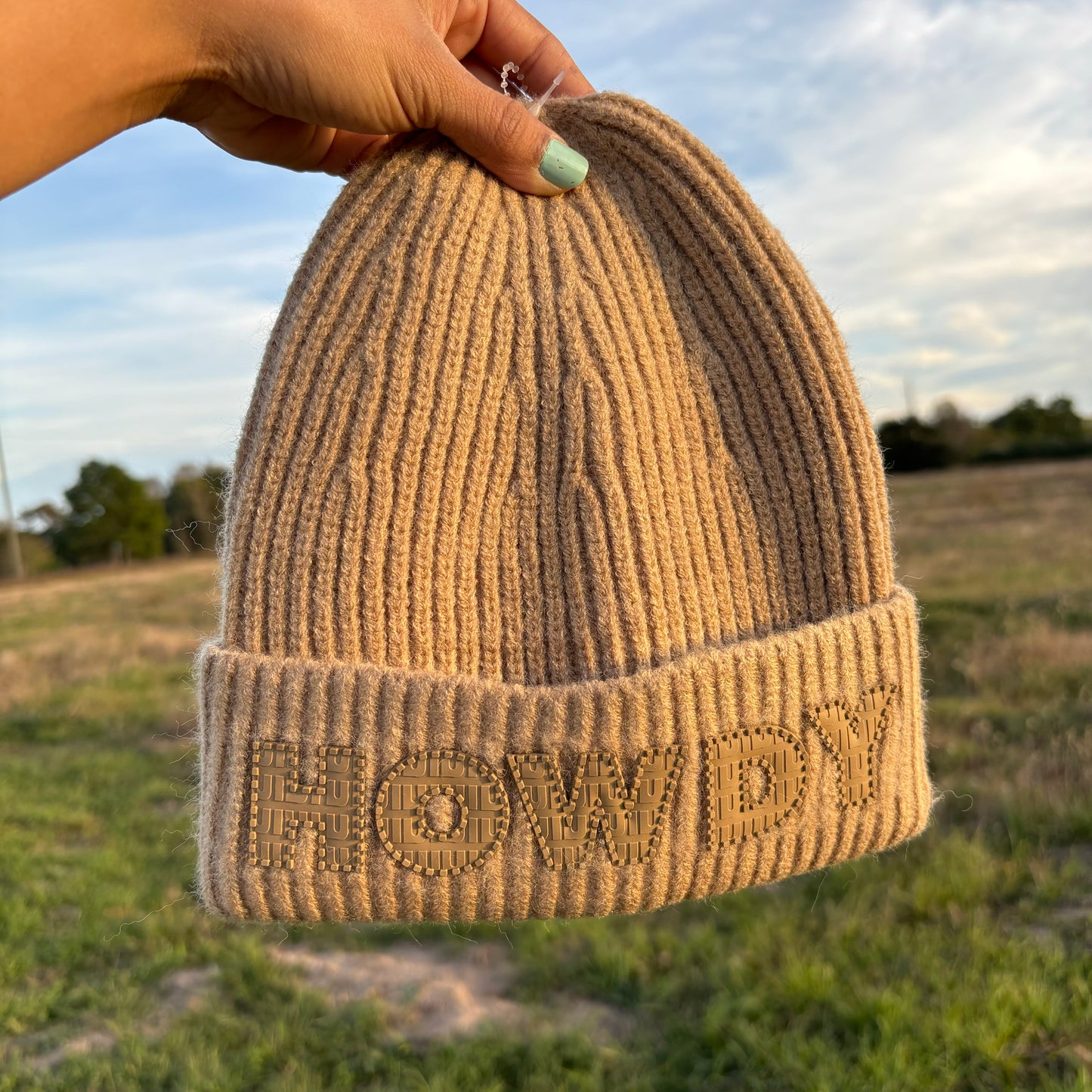 Brown Howdy Beanie