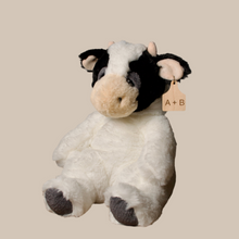 Load image into Gallery viewer, Personalized Sleepy Cow Plush With Cow Tag
