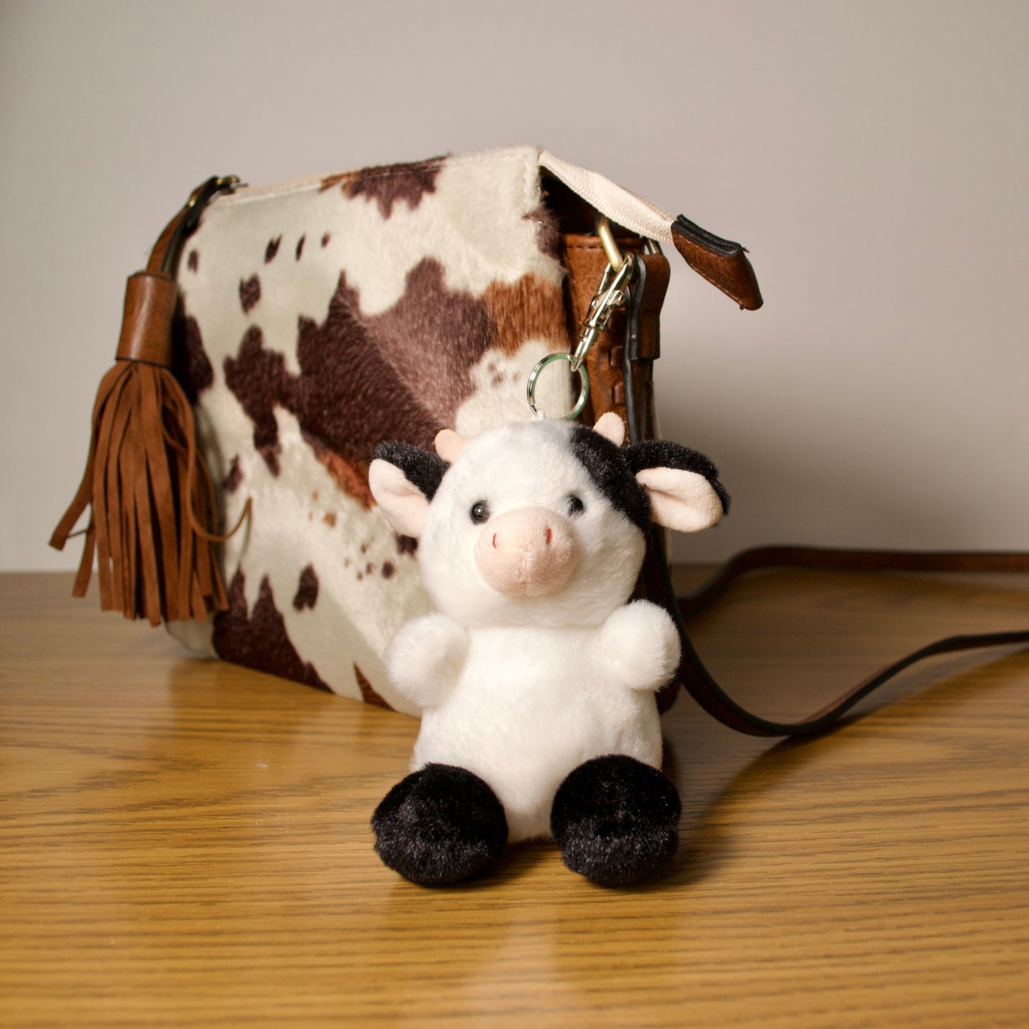 Cow Plush Keychain