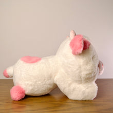 Load image into Gallery viewer, Personalized Pink Heart Cow Plush With Cow Tag
