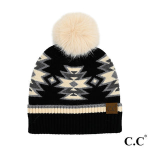 Dark Southwestern Beanie