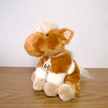 Load image into Gallery viewer, Personalized Horse Plush with Cow Tag Collar
