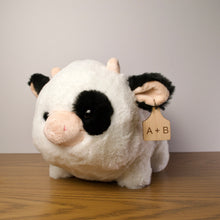 Load image into Gallery viewer, Personalized Big Holstein Cow Plush With Cow Tag
