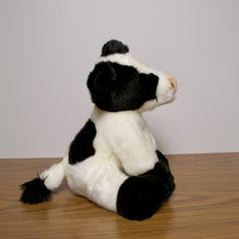 Load image into Gallery viewer, Personalized Holstein Cow Plush with cow tag
