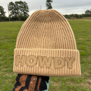 Brown Howdy Beanie