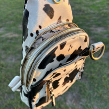 Load image into Gallery viewer, Cow Print Sling Bag Pack
