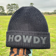 Load image into Gallery viewer, Black Howdy Beanie
