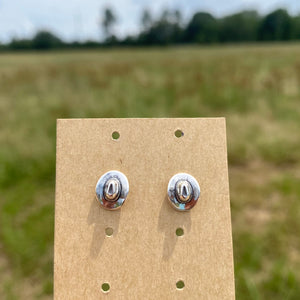 Sterling Silver Cowboy Hat Studs