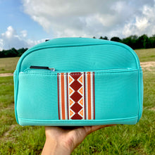 Load image into Gallery viewer, Neoprene Turquoise Cosmetic Bag
