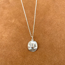 Load image into Gallery viewer, 16” Sterling Silver Cowboy Hat Necklace
